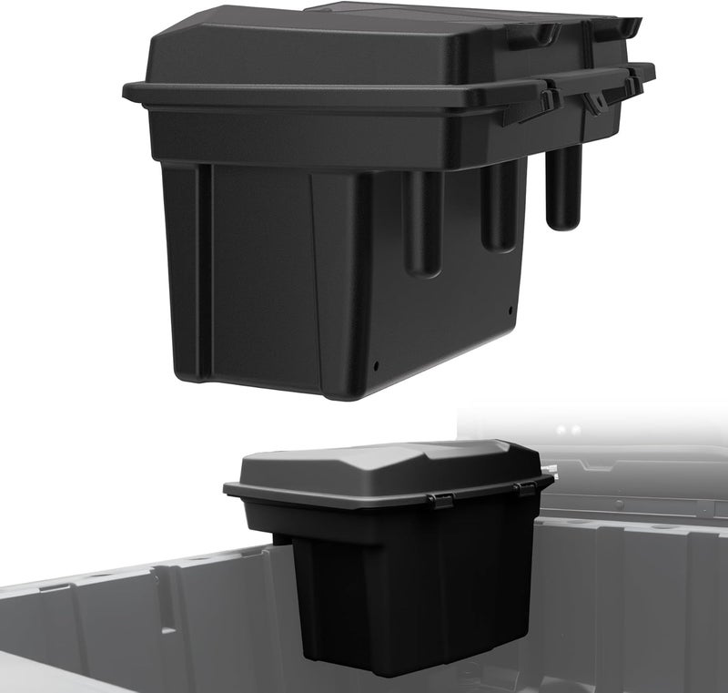 XATVXUTV 21L UTV Cargo Storage Box for Polaris Ranger 1000 900 570 500, Waterproof Removable Rear Bed Storage Bin with Top Tool Tray for Polaris XP 1000 900 570 500/ General 1000 2016-2025 Accessories - Image 1